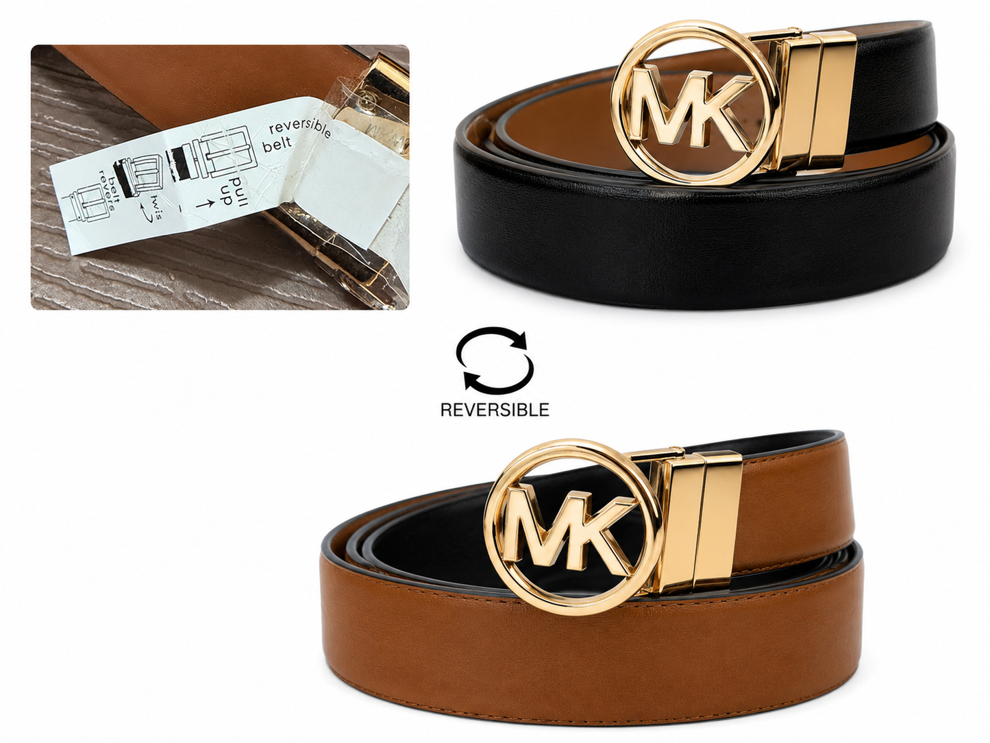 CINTURÓN MK DAMA REVERSIBLE